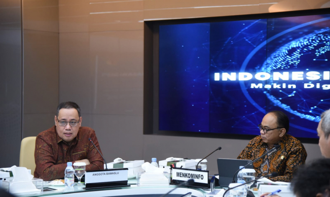 Cegah Konten Internet Hoaks, Bawaslu RI Datangi Kantor Kemenkominfo