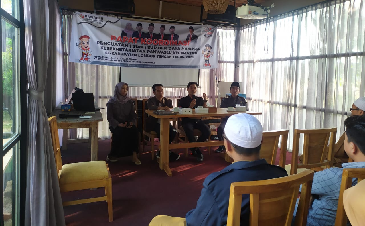 Perkuat Pengawasan Logistik, Bawaslu Lombok Tengah Gelar Rakor Perbawaslu Nomor 12 Tahun 2023