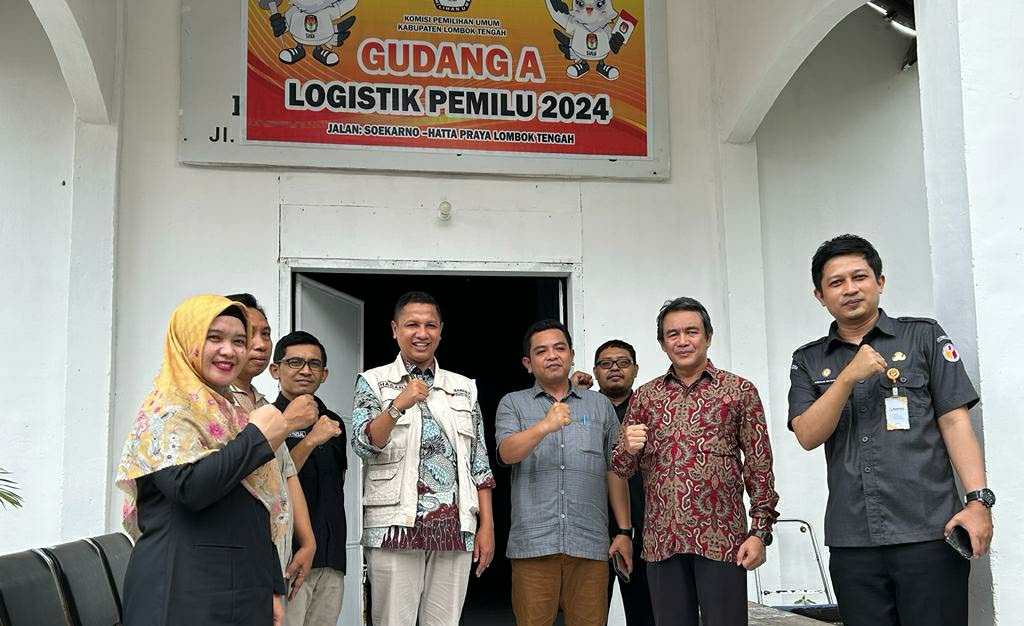 Hasan Basri, Bersama Bawaslu Lombok Tengah Lakukan Monitoring ke Gudang Logistik KPU