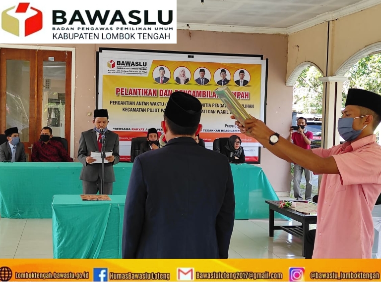 Bawaslu Lombok Tengah Gelar PAW Panwaslu Kecamatan Pujut