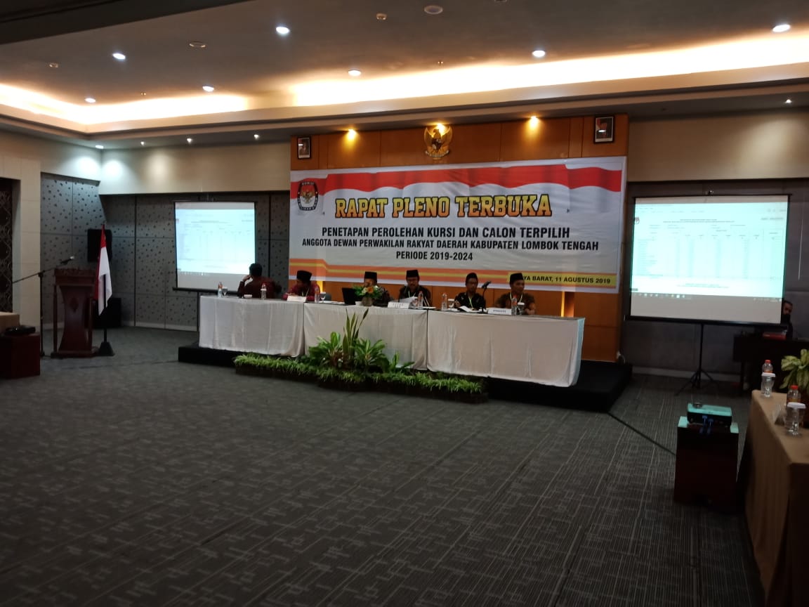 PENETAPAN PEROLEHAN KURSI PARPOL DAN CALEG TERPILIH DPRD KABUPATEN LOMBOK TENGAH PERIODE 2019 – 2024﻿