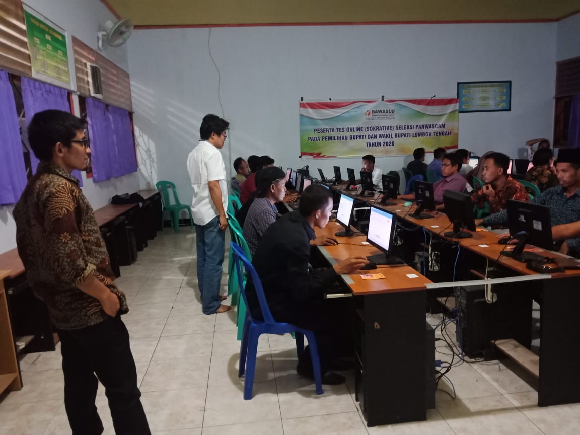 Pengumuman Nilai Hasil Tes Tulis Online Calon Anggota Panwaslu Kecamatan Kabupaten Lombok Tengah