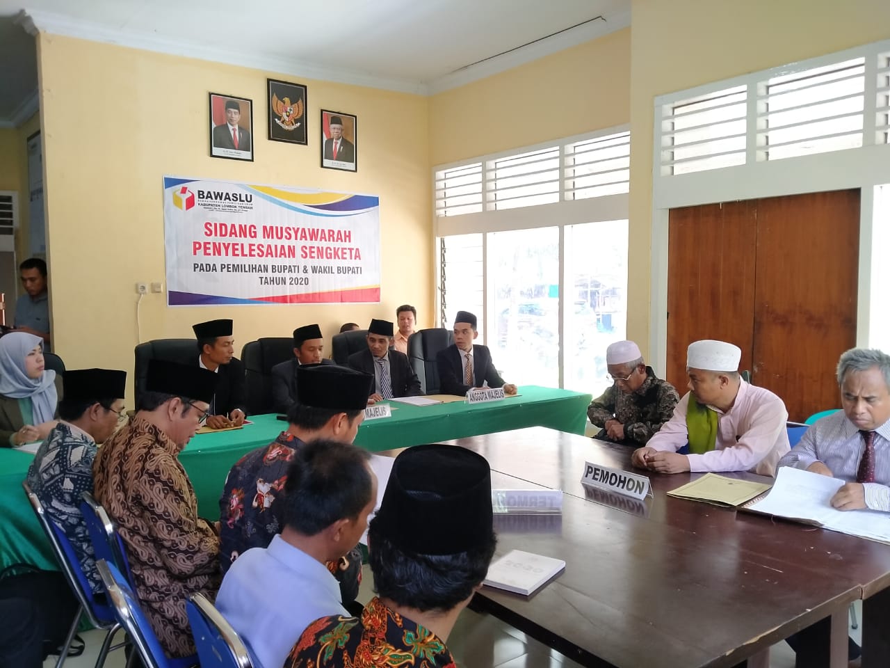 Sidang Musyawarah Pertama Sengketa Proses Bakal Calon Bupati dan Wakil Bupati tahun 2020