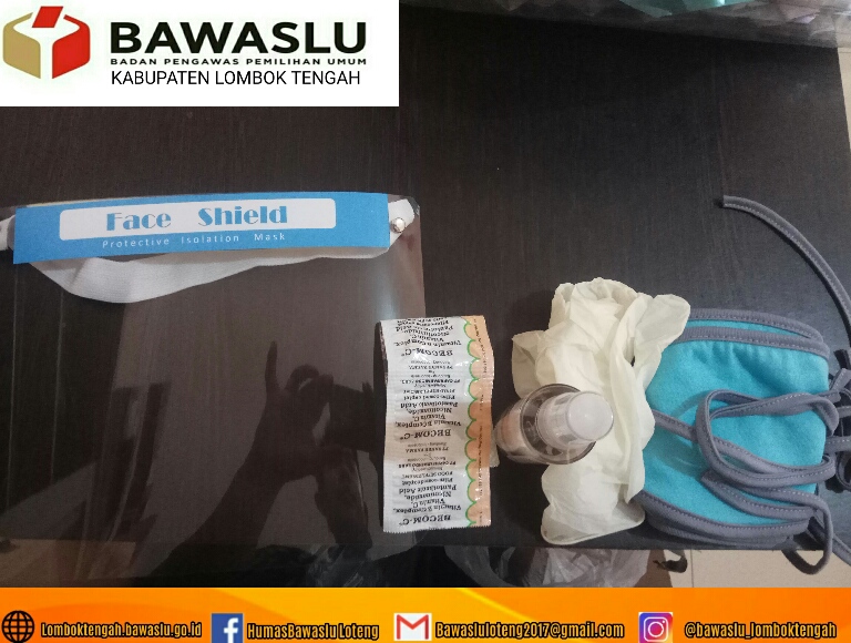 Bawaslu Lombok Tengah Bagikan APD untuk jajaran Pengawas Adhoc
