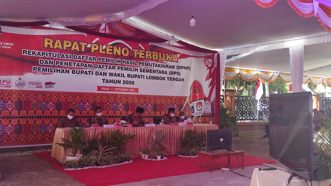 Pleno Lanjutan Penetapan Daftar Pemilih Sementara (DPS)