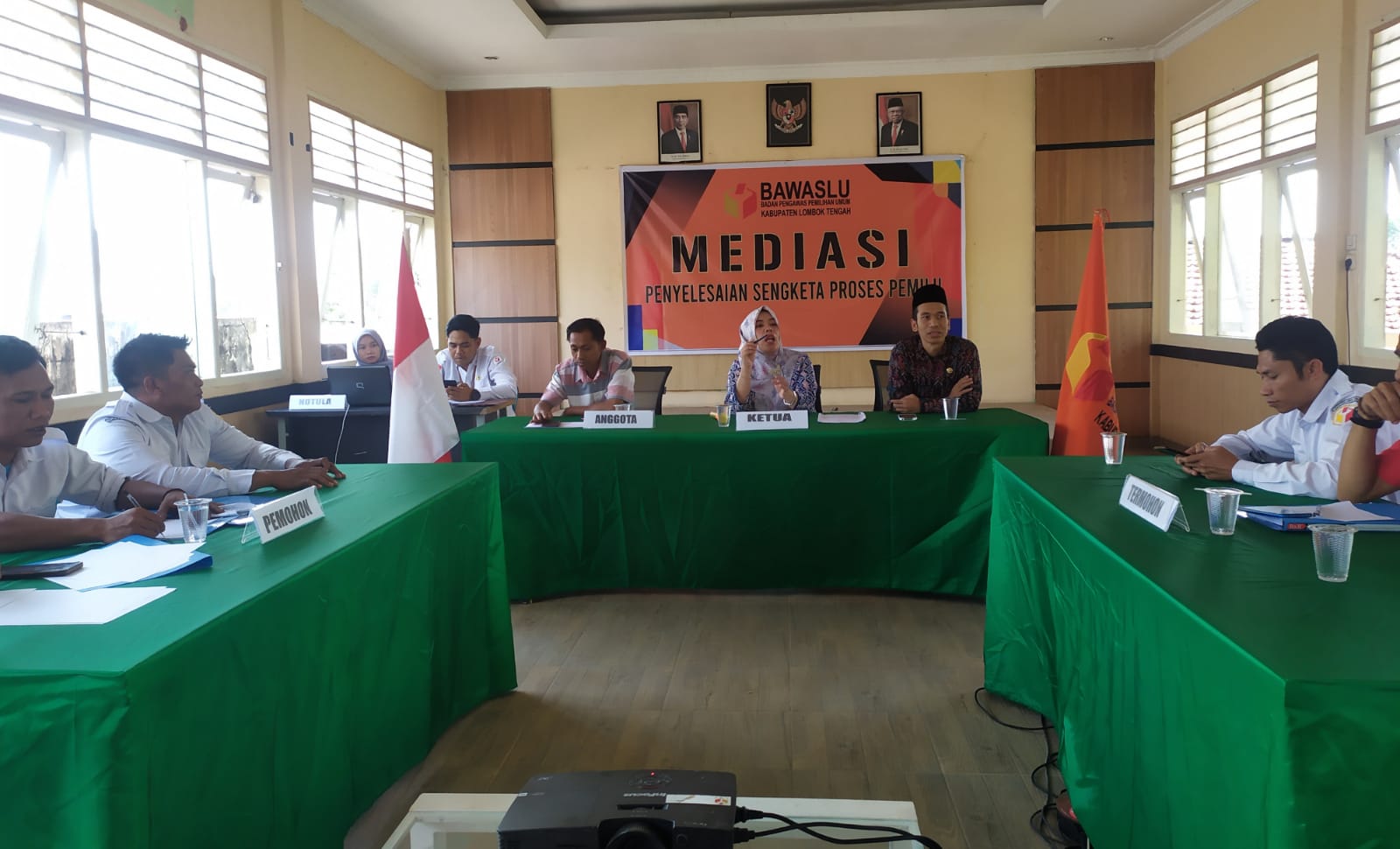 Bawaslu Lombok Tengah Gelar Pelatihan Simulasi Sidang Penyelesaian Sengketa Pemilu