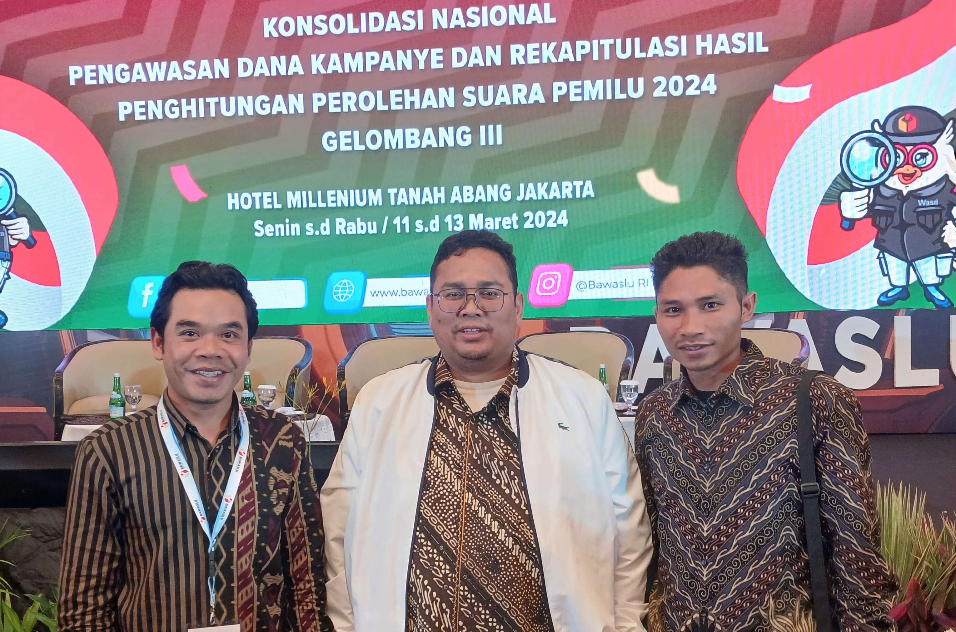 Bahas Evaluasi Pengawasan Pemilu 2024, Bawaslu Lombok Tengah Hadiri Konsolnas