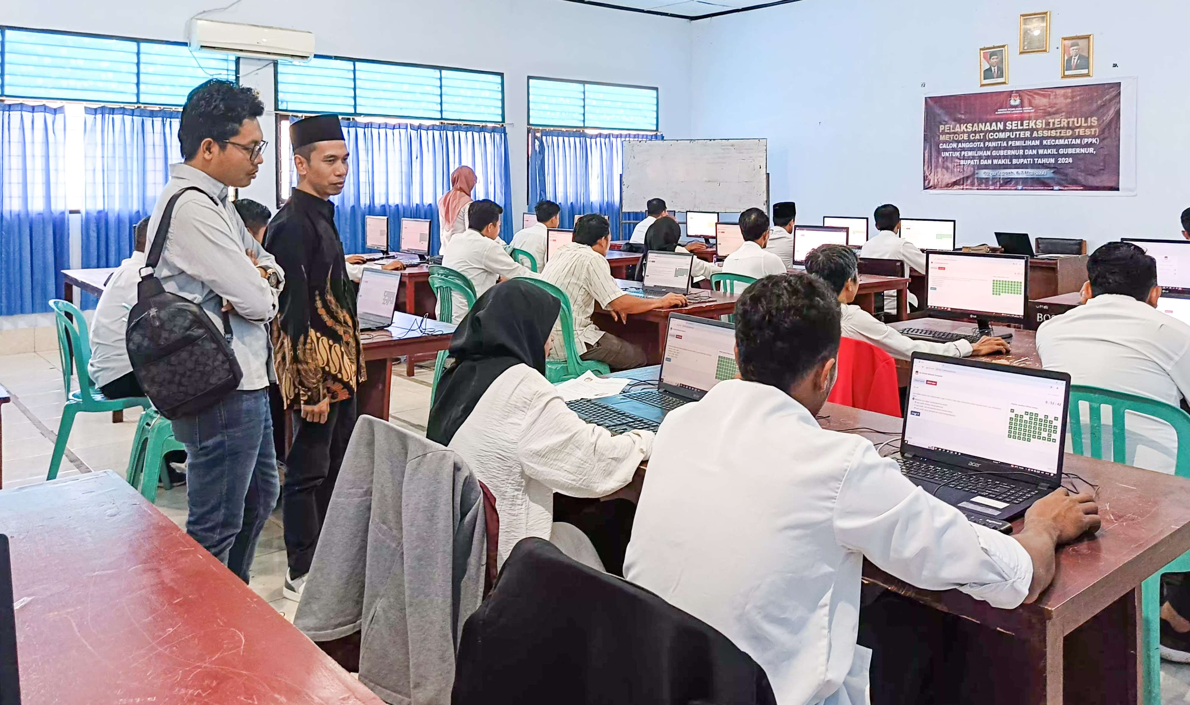 Bawaslu Lombok Tengah Lakukan Pengawasan Terhadap Pelaksanaan Tes CAT Anggota PPK