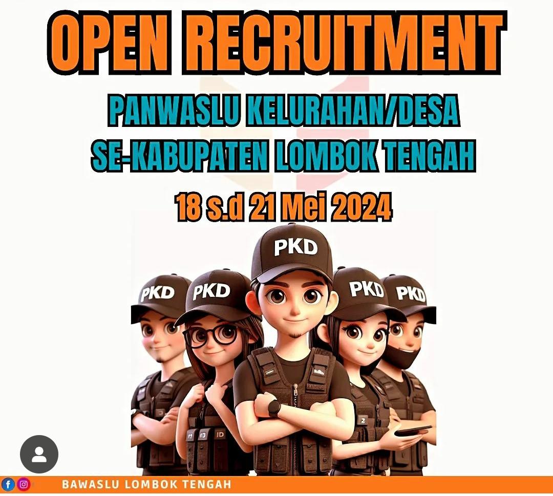 PENGUMUMAN PENDAFTARAN CALON ANGGOTA PANWASLU KELURAHAN/DESA