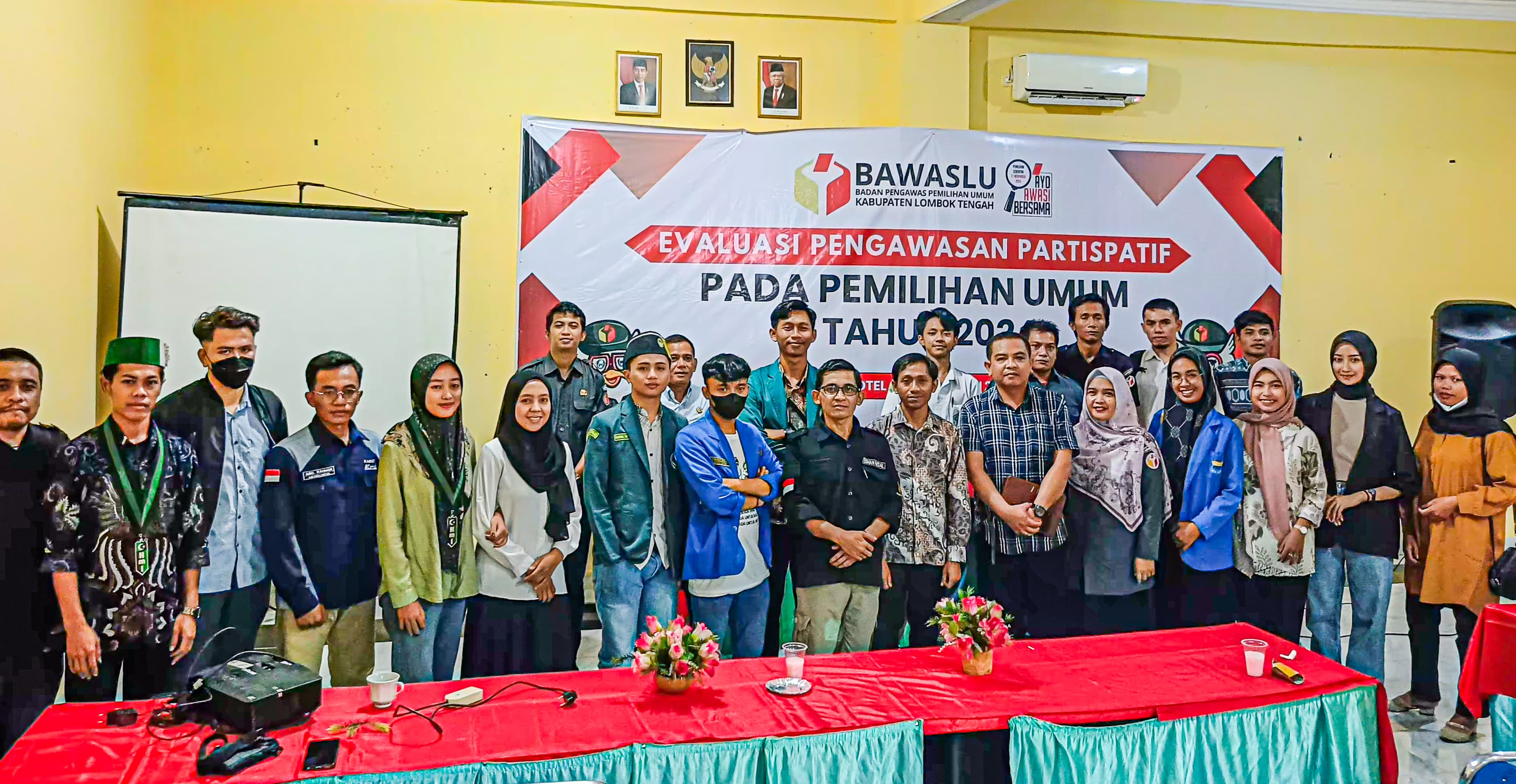 Bawaslu Lombok Tengah Gelar Evaluasi Pengawasan Partisipatif Pada Pemilu 2024
