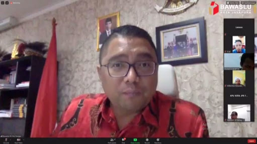 Bawaslu Loteng Ikuti Rakoornas Tahapan Kampanye dan Dana Kampanye secara Daring