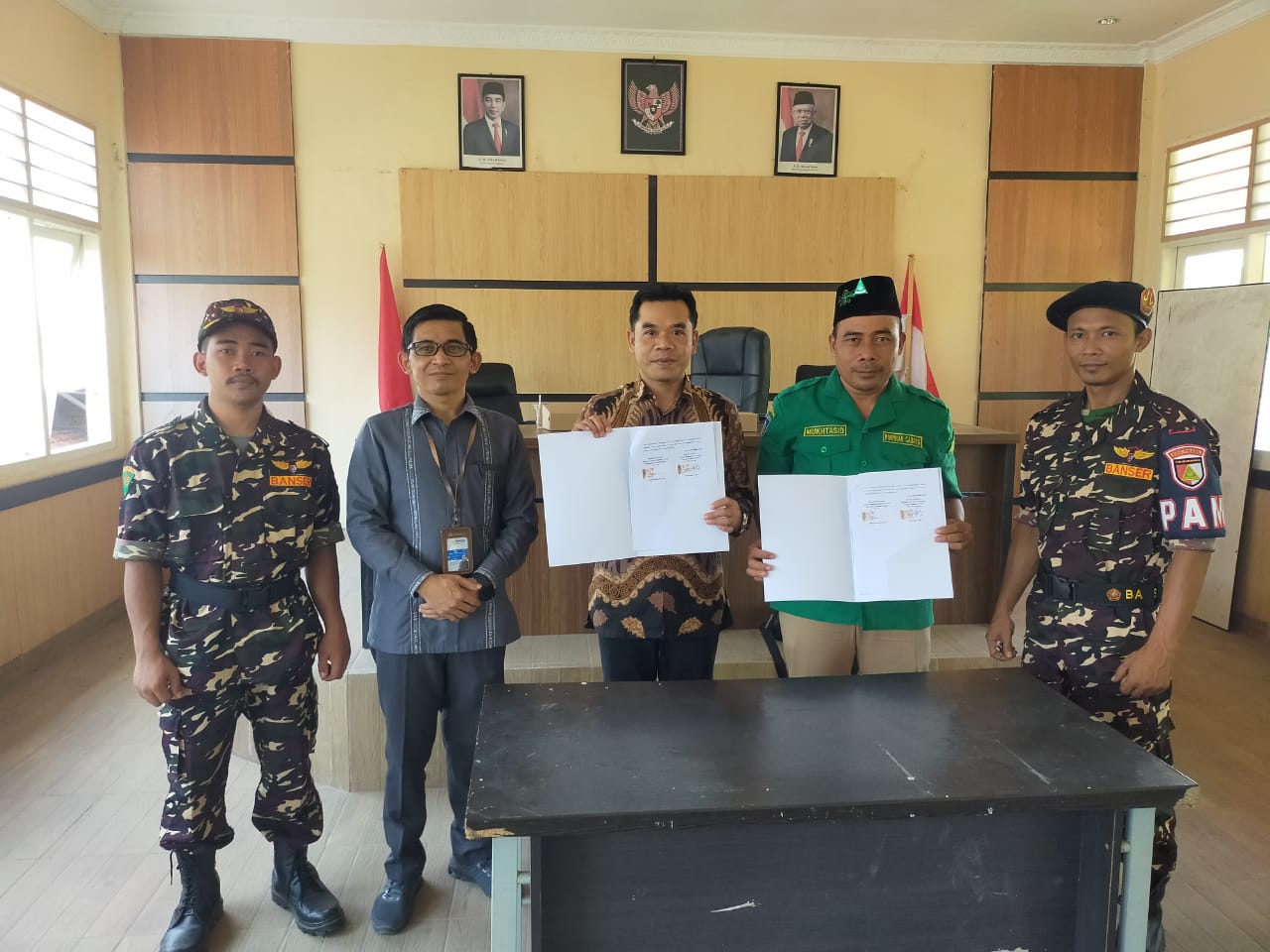 MOU Bawaslu Kabupaten Lombok Tengah Bersama Gerakan Pemuda Ansor