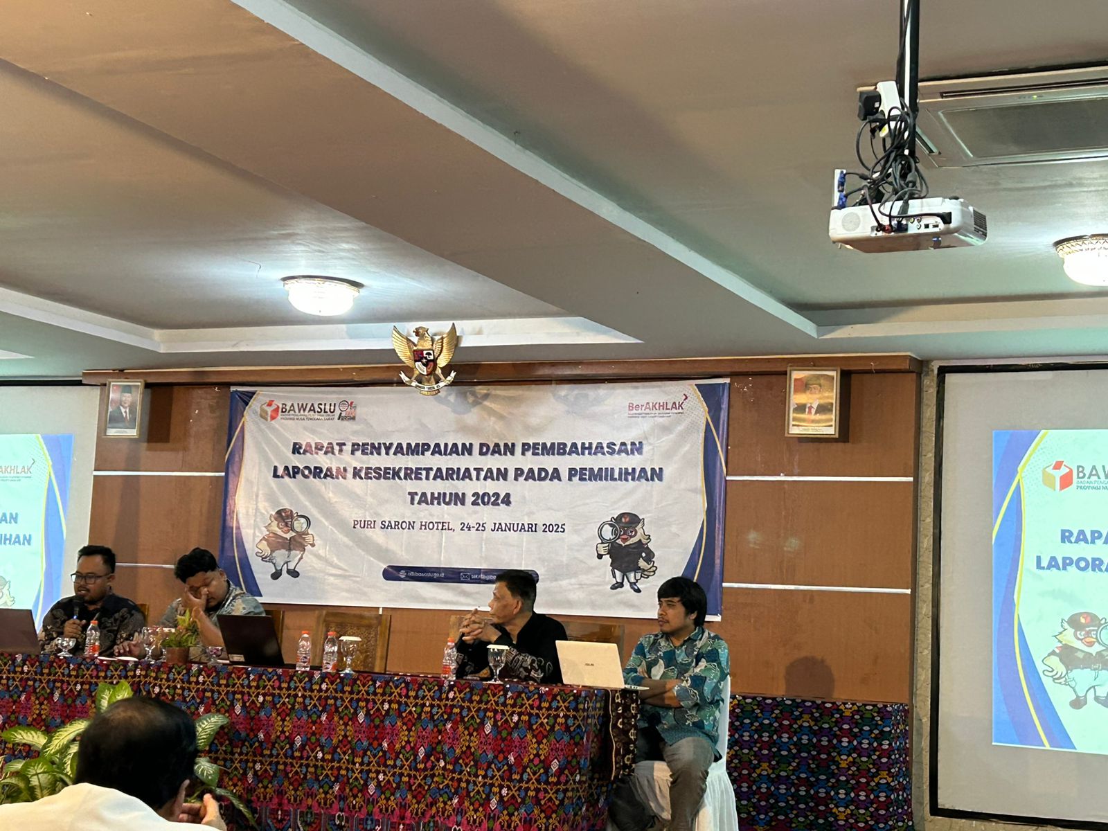 Rapat Penyampaian dan Pembahasan Laporan Kesekretariatan Pada Pemilihan Tahun 2024
