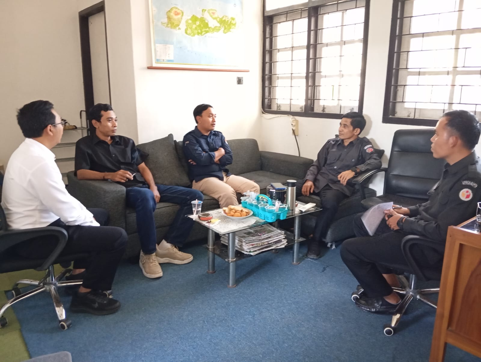 Bahas Koordinasi Coktas, Bawaslu Lombok Tengah Terima Kunjungan KPU