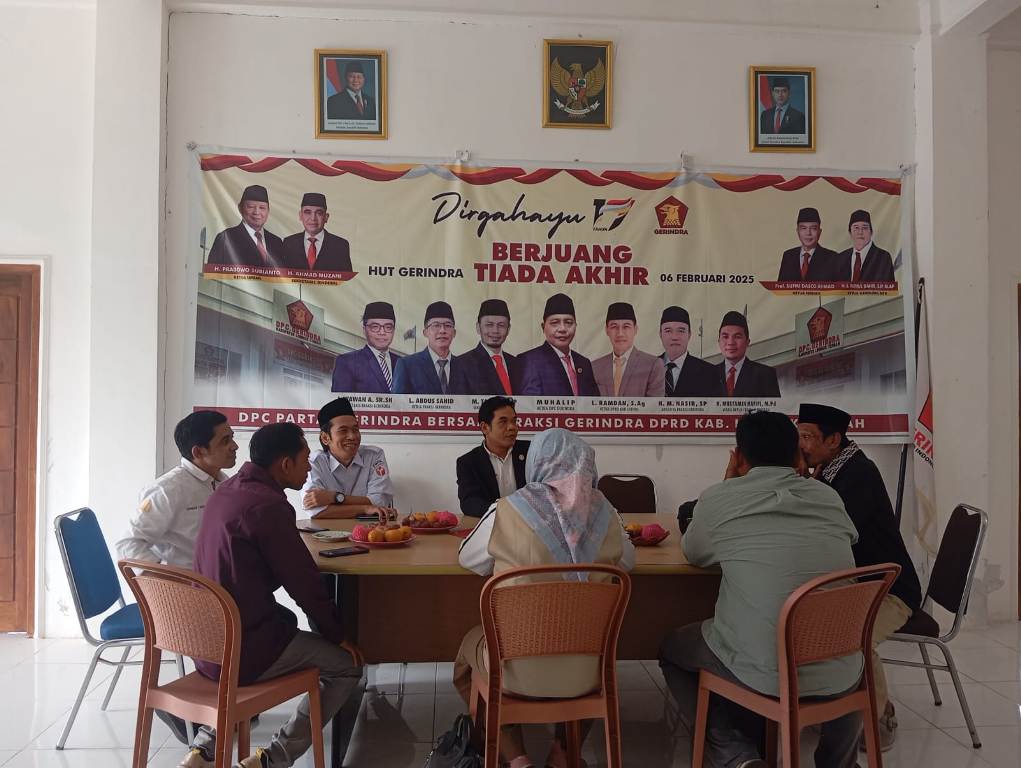 Bawaslu Lombok Tengah dan Gerindra Bahas Penguatan Demokrasi dan Kesiapan Pemilu