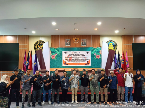 Bawaslu Jalin Kerjasama Dengan Persatuan Wartawan Lombok Tengah