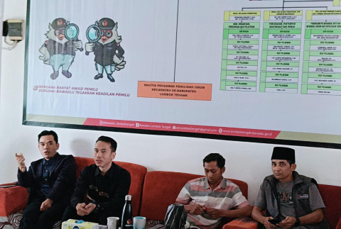 Perkuat Sinergi Pengawasan, Bawaslu Lombok Tengah Gelar Diskusi Internal