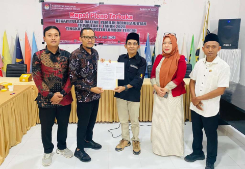 Bawaslu Lombok Tengah Awasi Langsung Rapat Pleno Pemutakhiran Daftar Pemilih Berkelanjutan