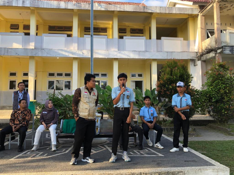 Gelar Sosialisasi Pengawasan Partisipatif di SMA Negeri 1 Jonggat, Bawaslu Lombok Tengah Tekankan Pentingnya Peran Generasi Muda Kawal Demokrasi