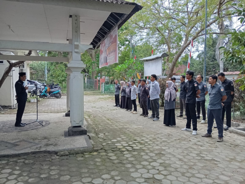 Apel Pagi Bawaslu Kabupaten Lombok Tengah, Senin (29/09).