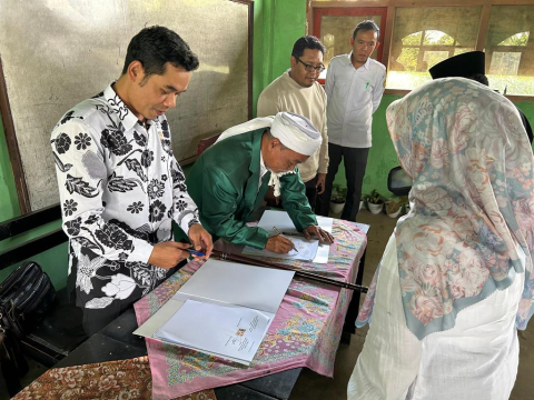 Bawaslu Lombok Tengah Gandeng Ponpes Islahul Ummah dalam Pengawasan Partisipatif Pemilu