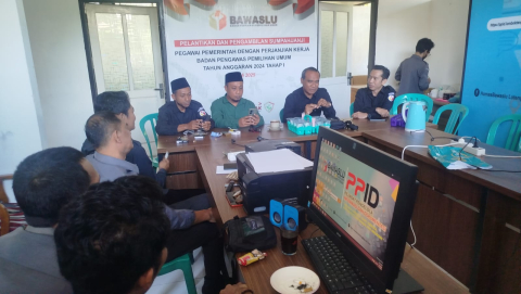Bawaslu Lombok Tengah Terima Kunjungan Bawaslu Provinsi NTB