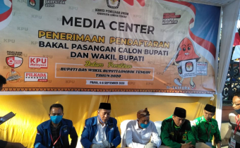 Pendaftaran Hari Pertama Calon Bupati dan Wakil Bupati Lombok Tengah Tahun 2020
