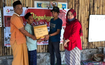 Rayakan HUT RI ke 75 dan Tahun Baru Hijriyah, Bawaslu Loteng Gelar Aksi Sosial
