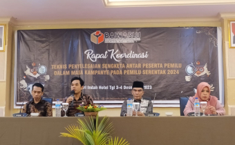 Panwascam Diharapkan Punya Kesepahaman Bersama Dalam Menangani Sengketa
