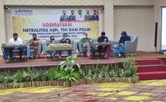SOSIALISASI NETRALITAS ASN TNI POLRI PADA PEMILIHAN BUPATI DAN WAKIL BUPATI LOMBOK TENGAH TAHUN 2020