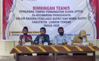 Jelang Pilkada 2020, Bawaslu Loteng Gelar Bimtek Untuk PTPS