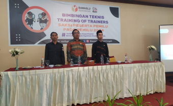 Tingkatkan Kompetensi Saksi, Bawaslu Lombok Tengah Adakan TOT