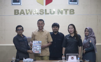 Bawaslu Lombok Tengah Hadiri Rapat Evaluasi Kehumasan Tahun 2024
