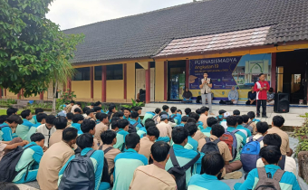 Acara Sosialisasi pengawasan partisipatif di lingkungan SMAN 1 Batukliang, Sabtu (22/02).