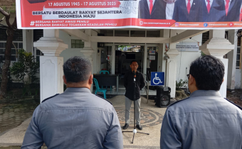 Bertindak Sebagai Pembina, Apel Abdul Muis Serukan Inovasi Teknologi Informasi dalam Pengawasan Pemilu