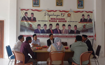 Bawaslu Lombok Tengah dan Gerindra Bahas Penguatan Demokrasi dan Kesiapan Pemilu